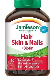 JAMIESON VLASY, POKOŽKA, NECHTY tbl s biotínom a L-metionínom 1x60 ks