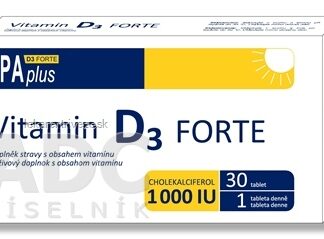 ALFA VITA Vitamin D3 FORTE 1000 I.U. EPAplus tbl 1x30 ks