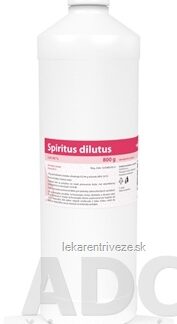 Spiritus dilutus sol der (fľ.HDPE-klin.bal.) 1x800 g