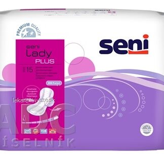 Seni Lady PLUS Vložky inkontinenčné, savosť 930 ml, rozmer 21x42 cm, 1x15 ks