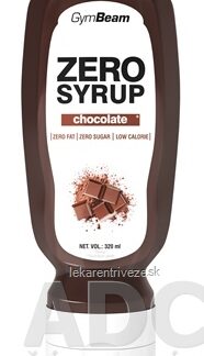GymBeam ZERO SYRUP chocolate sirup, príchuť čokoláda 1x350 ml
