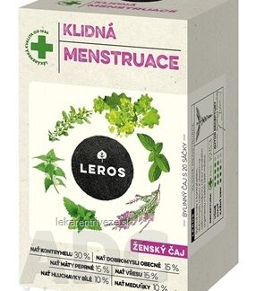 LEROS POKOJNÁ MENŠTRUÁCIA nálevové vrecká (inov.2021) 20x1,5 g (30 g)