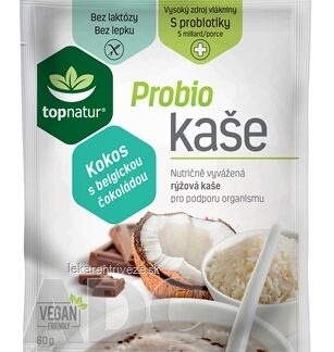 topnatur Probio KAŠA Kokos s belgickou čokoládou instantná ryžová kaša 1x60 g