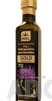 IREL Olej z pestreca mariánskeho GOLD za studena lisovaný 1x250 ml