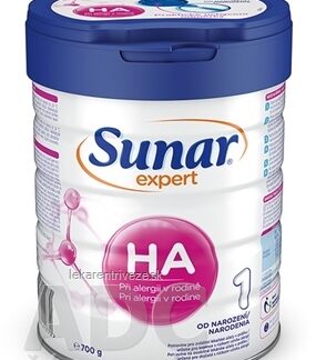 Sunar EXPERT HA1 počiatočná výživa dojčiat (od narodenia) 1x700 g