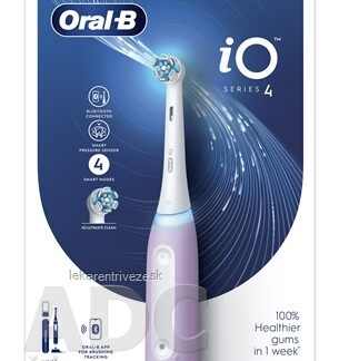 Oral-B iO SERIES 4 Lavender elektrická zubná kefka + držiak + puzdro, 1x1 set