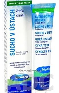 bioXtra SUCHO V ÚSTACH zubná pasta jemná 1x50 ml