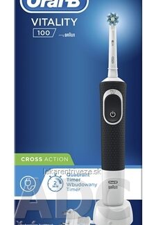 Oral-B VITALITY 100 CROSS Action čierna elektrická zubná kefka 1x1 ks