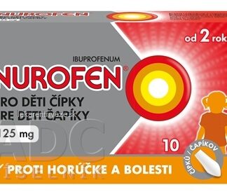 NUROFEN pre deti čapíky 125 mg sup 1x10 ks
