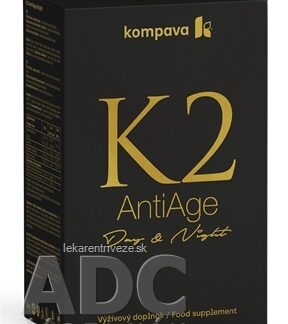 kompava K2 AntiAge Day and Night cps (na deň) 120 ks + cps (na noc) 60 ks, 1x1 set