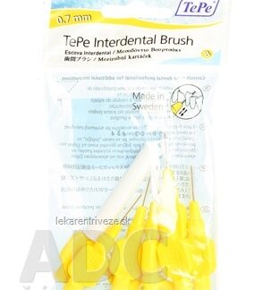 TePe medzizubné kefky 0,7 mm size 4 (žlté) 1x8 ks
